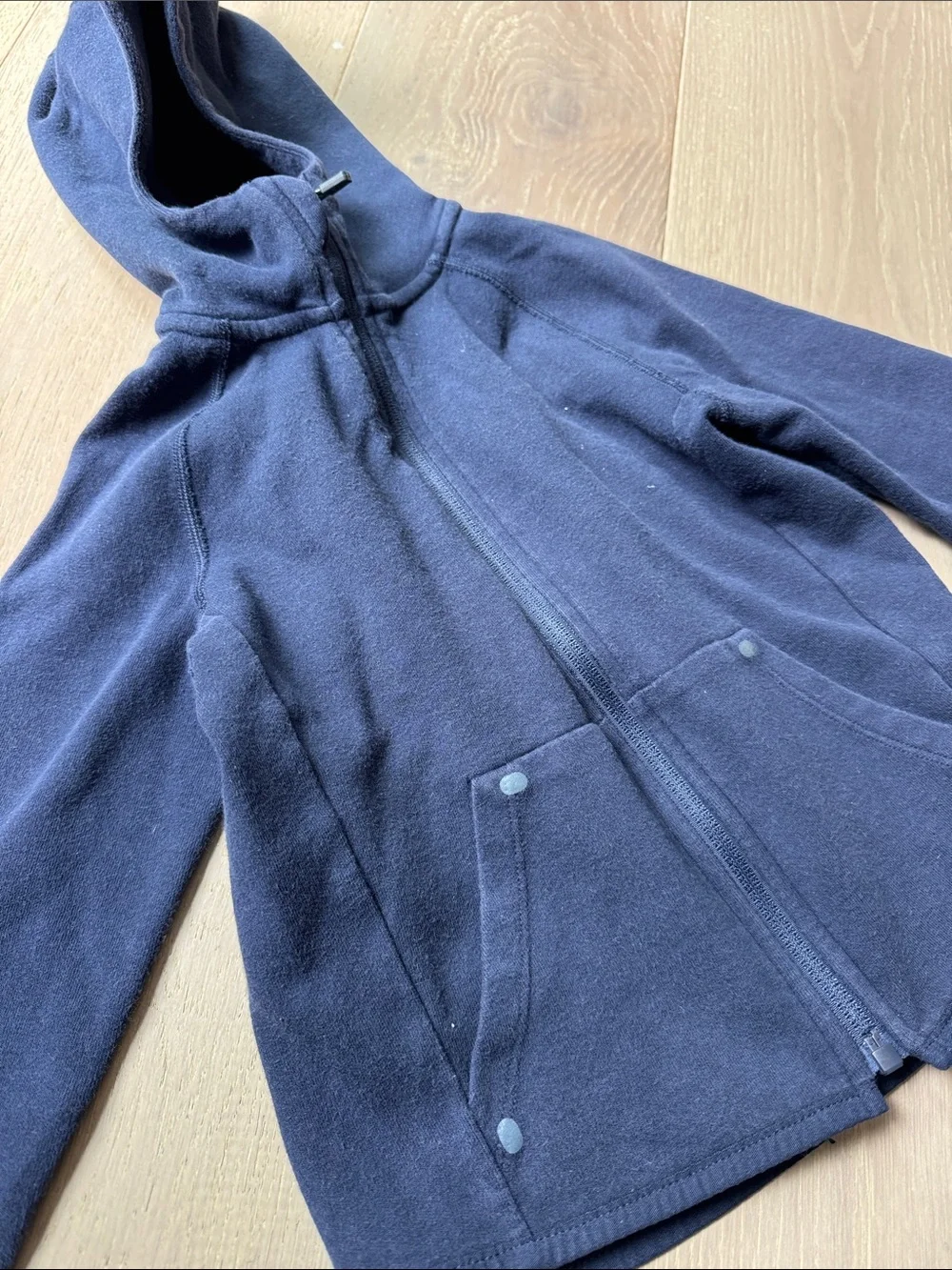 GAP Navy Full-Zip Hooded Fleece Jacket